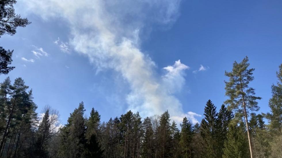 Den sjätte maj inträffade en av bränderna som skakat Mullsjö under våren. Denna gång vid Gamla landsvägen i västra delen av kommunen. Polisen tror att den är anlagd, men det är oklart om det är en av bränderna som den häktade personen misstänks för.