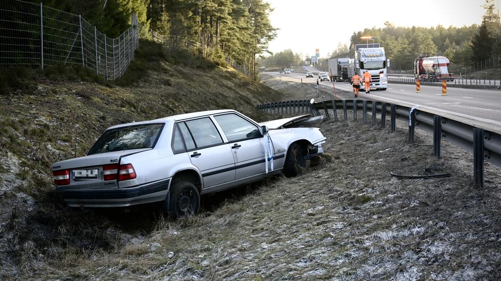 Olyckan inträffade på E4 i höjd med Torsvik. 