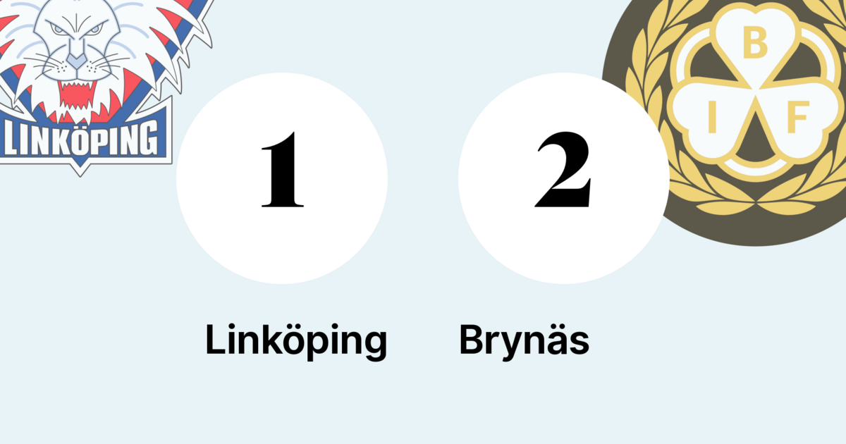 Brynäs vann mot Linköping efter förlängningsdrama