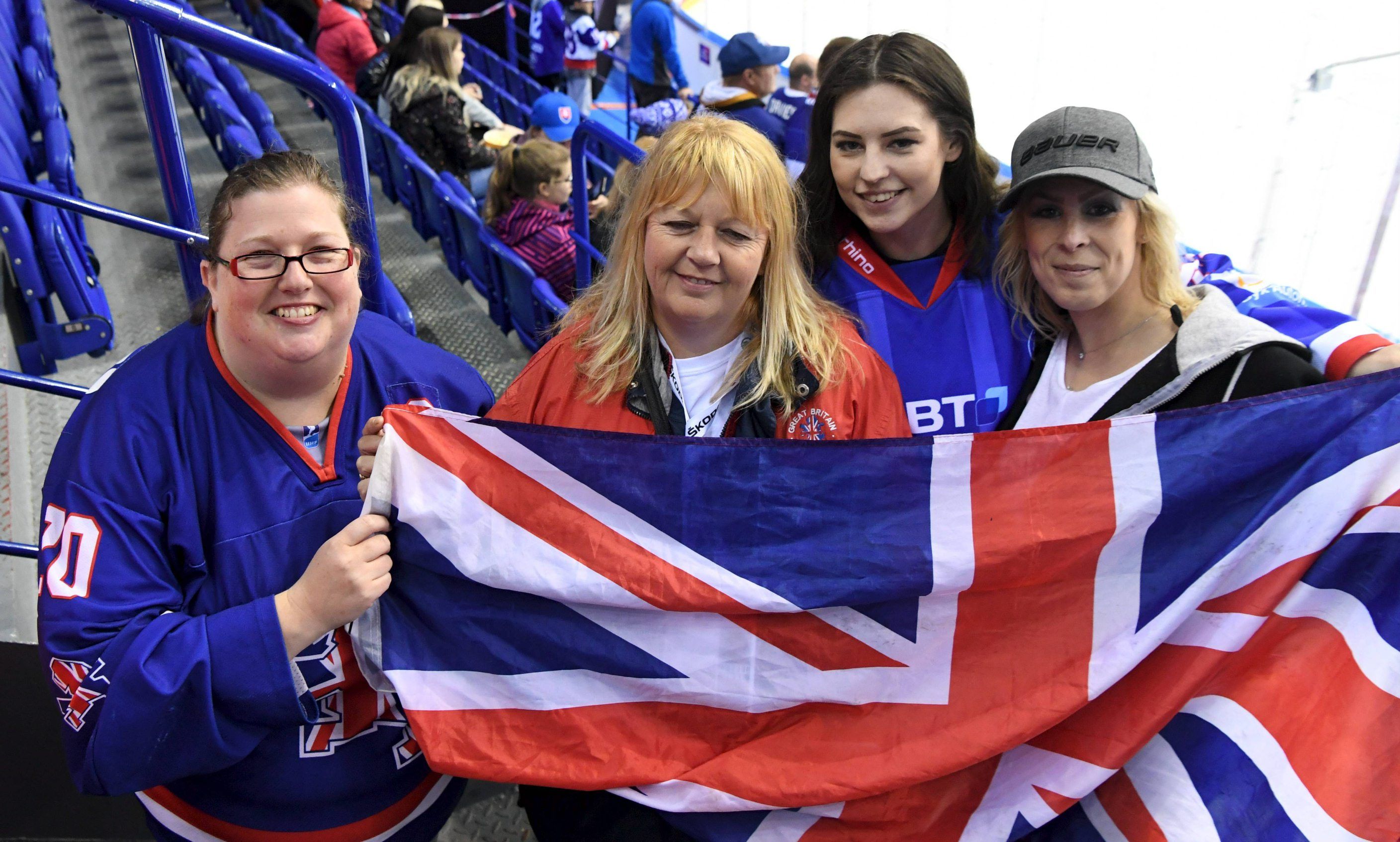 Ailsa Cordner, Annette Petrie, Emma Armitage and Leanne King believe ice hockey is becoming a bigger sport in the UK.