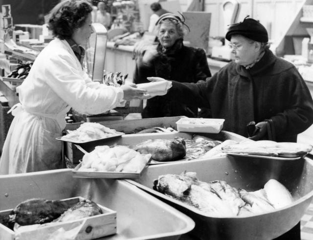 Fiskförsäljning 1953.