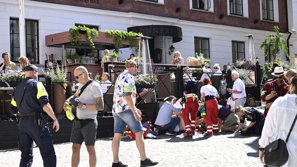 En kvinna attackerades vid Donners plats i Visby på onsdagseftermiddagen.