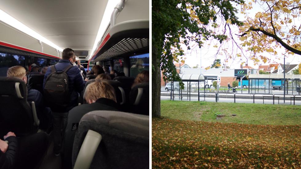 Överfulla bussar mellan Habo och Jönköping under rusningstrafik skapar irritation. 