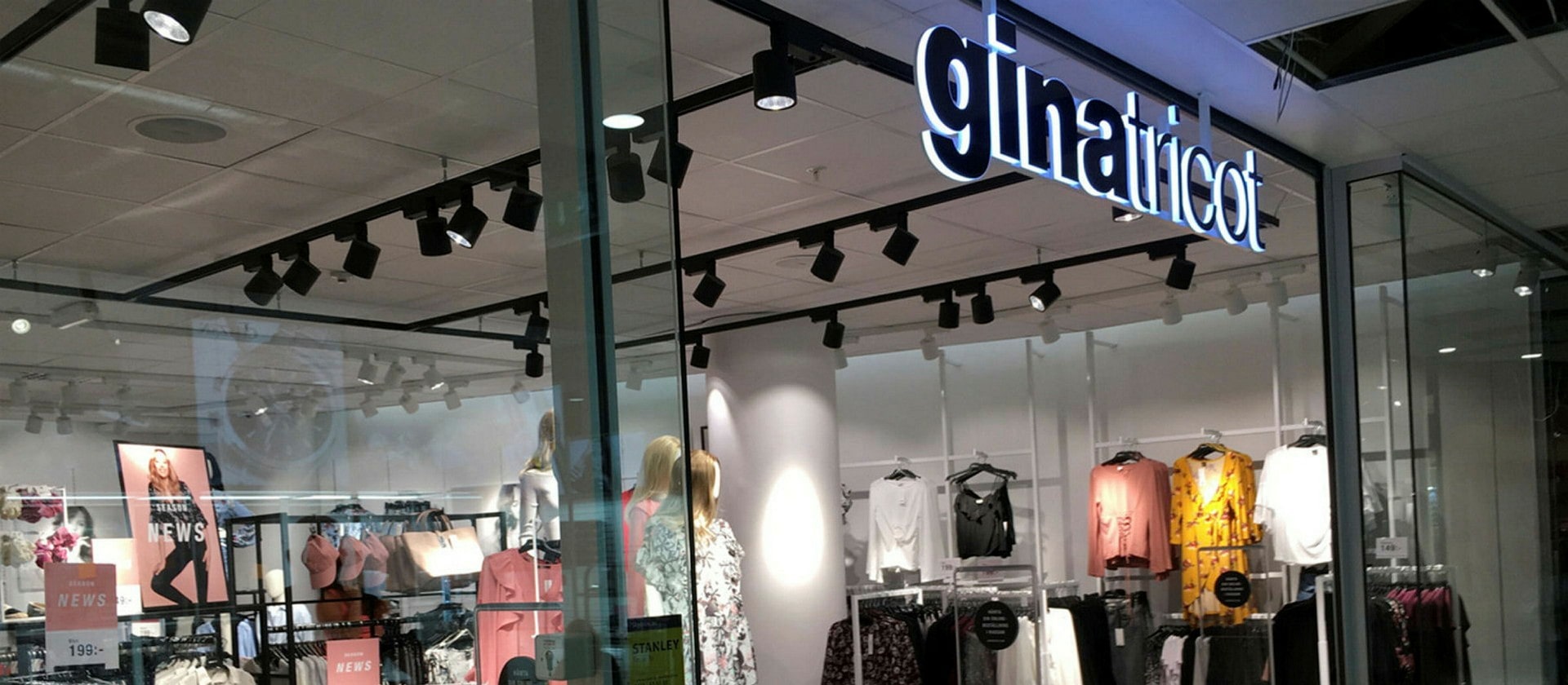 gina tricot launches a new concept store in pallas galleria in borås.