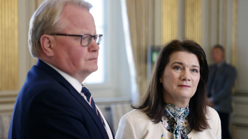 Försvarsminister Peter Hultqvist (S) och utrikesminister Ann Linde (S). FOTO: Christine Olsson / TT 