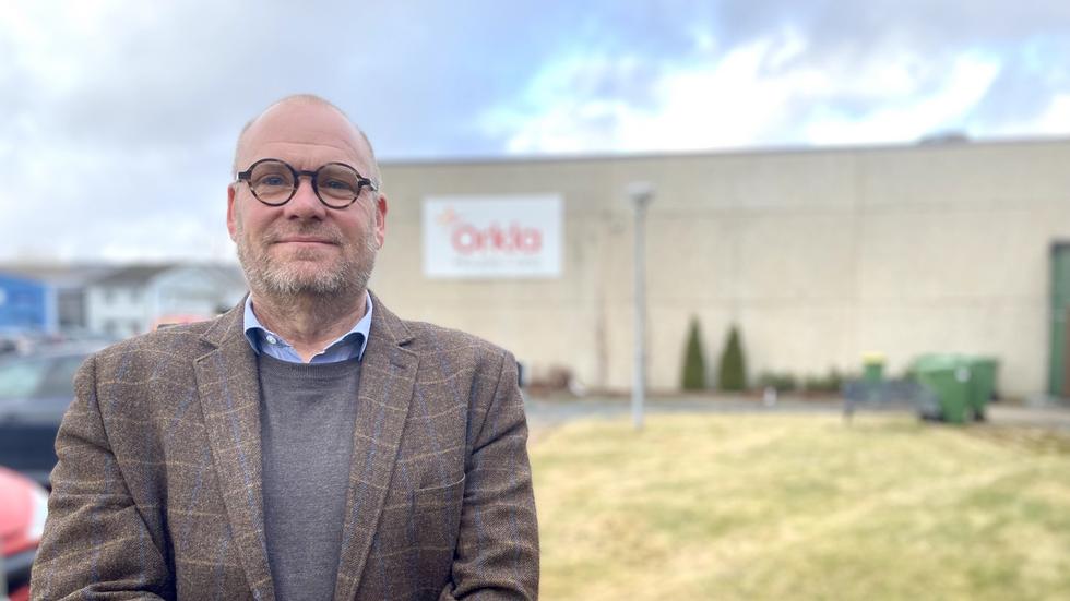 Torbjörn Holm är Sverigechef på Orkla house care och platschef på Orklas anläggning i Bankeryd.