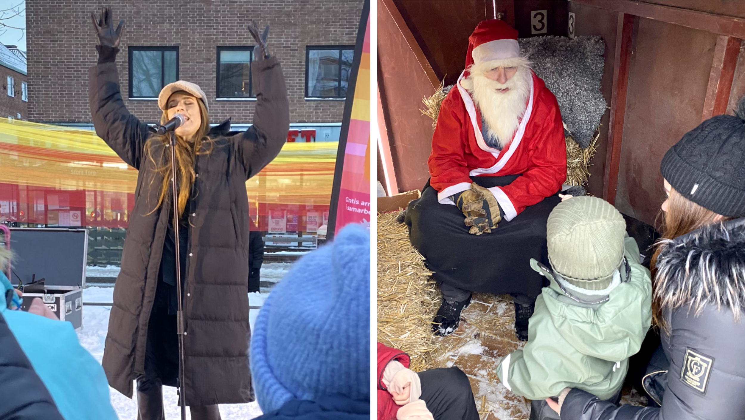 Tomten Och Dotter Drog Igång Julen På Torget Skånska Dagbladet