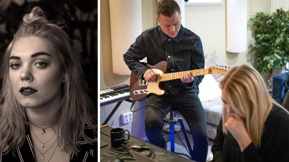 Sophie Verdonk har spelat in en låt tillsammans med Björn Dixgård, sångare och gitarrist i Mando Diao. Foto: Tilda Verdonk/ Henrik Berglund.