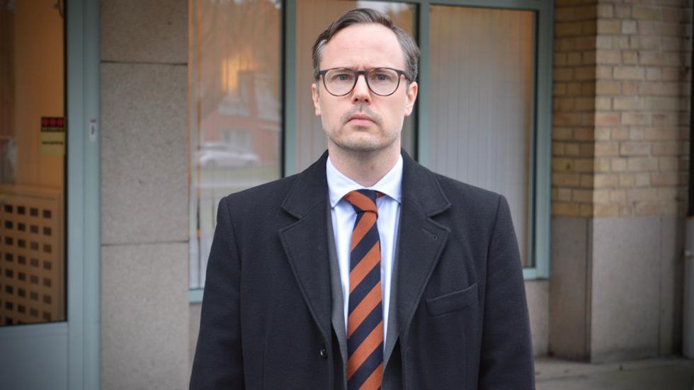 Åklagare Kristoffer Clausen bedömer att brott inte går att styrka i fallet med den lärare som en längre tid arbetat inom Jönköpings kommun. Foto: Smålands-Tidningen 