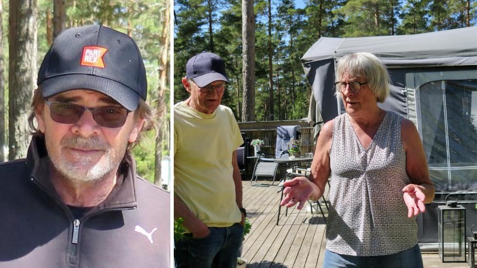 Anders Stein funderar på om det kommer att gå att ha badplatsen öppen efter att vargen rört sig inne på campingen. Bo och Pia Persson berättar om sina känslor efter mötet med vargen.