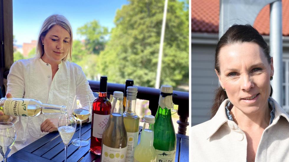 Michaela Ullmark på Slottsvillan i Huskvarna och Sofia Petersson på Bauergården i Bunn har båda utvecklat dryckesupplevelserna för sina besökare genom kampanjen ”The drinkable country”. 