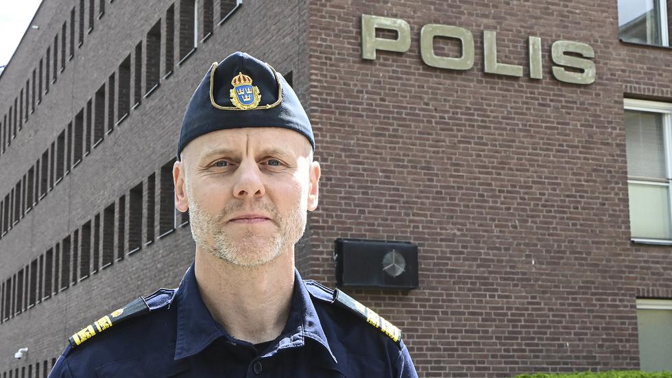 Kristoffer Axell, chef för lokalpolisområde Södra Vätterbygden