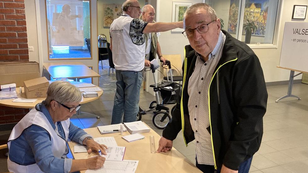 Kenneth Åstrand från Hok är en av flera hundra i Vaggeryds kommun som förtidsröstat.
