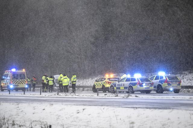 En olycka på E4 norr om Stidsvig orsakade stora trafikproblem på onsdagsförmiddagen.