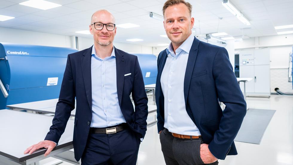 Stefan Gustafsson Ledell, VD och Joakim Ekström, Technical Sales Manager, på Proton Technology. Foto: Martin Johansson