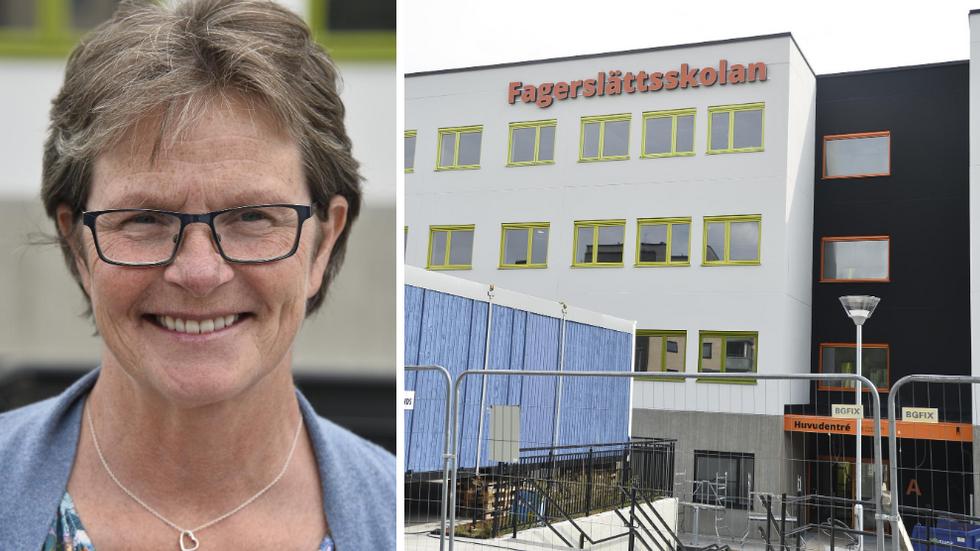 Tina Djärf berättar att hela Hakarps skolområde står inför en omfattande omorganisation till sommaren 2022.