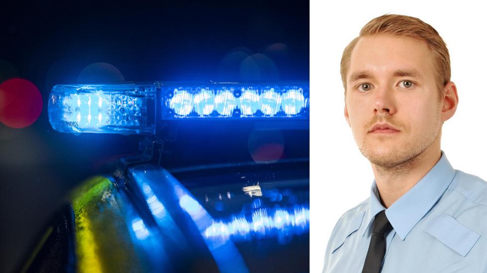 Dennis Johansson Strömberg, presstalesperson vid polisen. 
