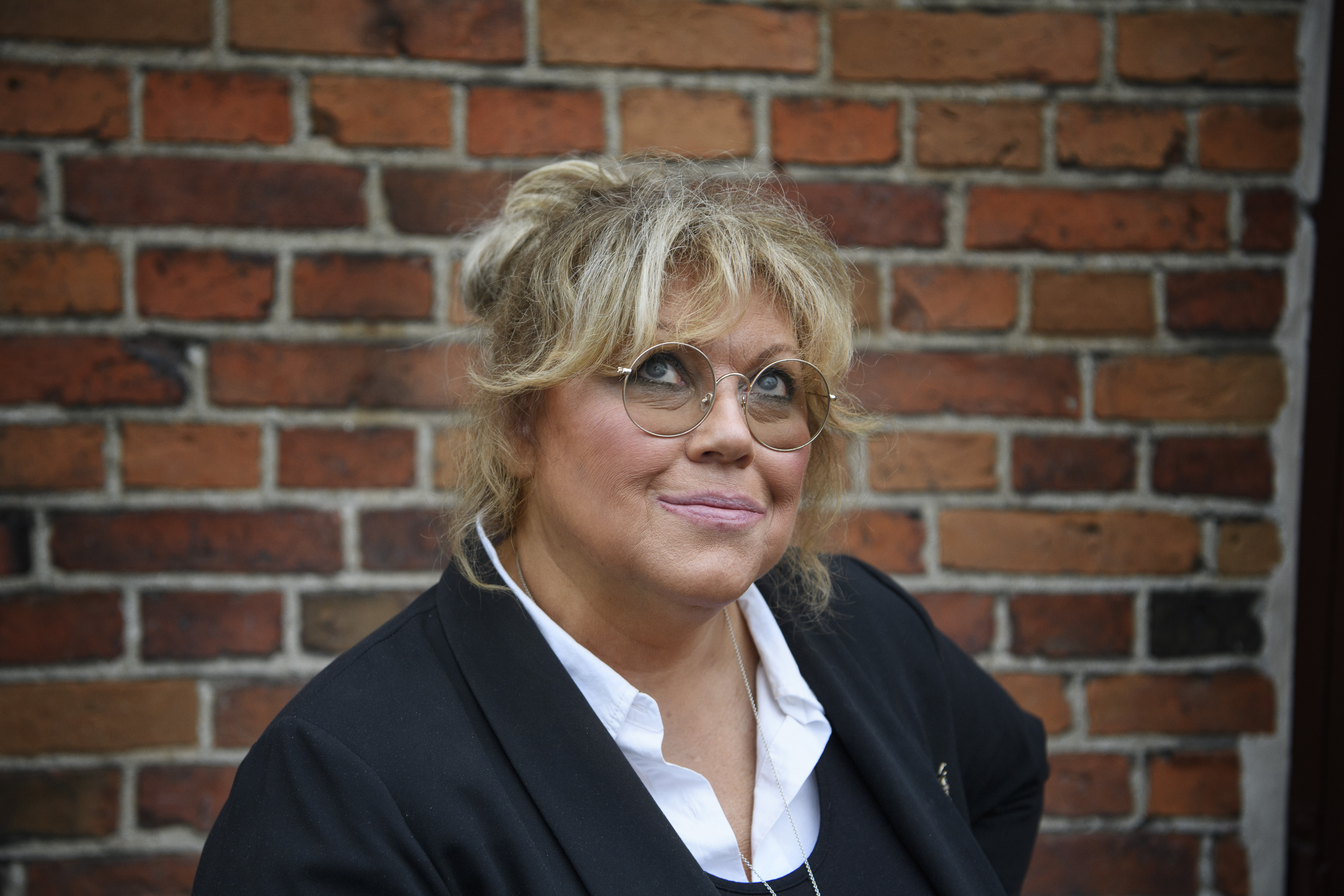 Marie Nilsson Lind under en pressträff inför Så mycket bättre 2021.