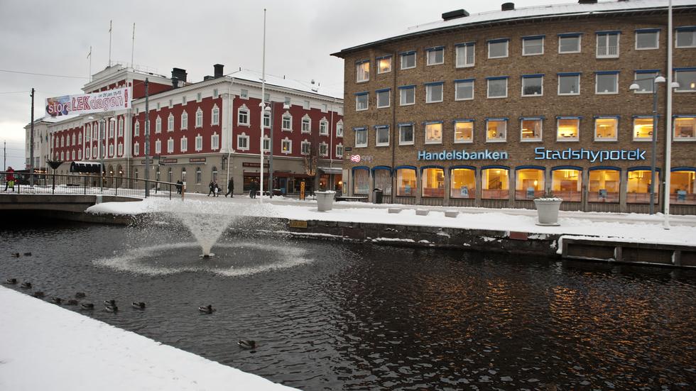 Handelsbanken har kontor i centrala Jönköping samt i Vaggeryd. FOTO: Johan Lindblom. 