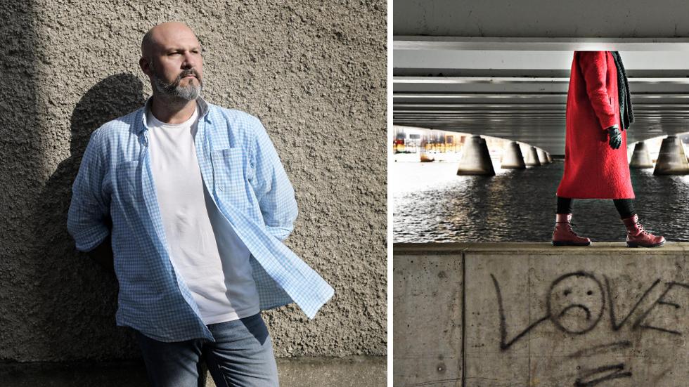 Dan Rosenqvist är psykolog på den regionala mottagningen Alternativ till våld. Bilden till höger är en genrebild. Foto: Arkiv, Pär Grännö 