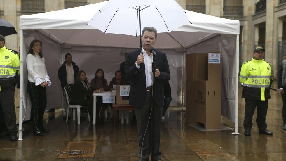 Juan Manuel Santos i regnet.