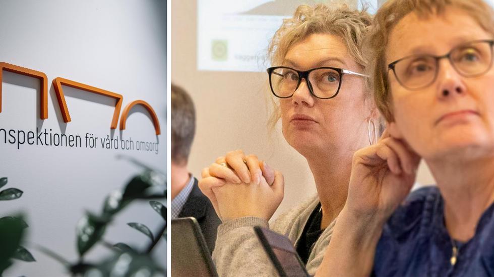 Vaggeryds socialchef Lotta Damberg, till vänster, är kritisk till medias rapportering. 