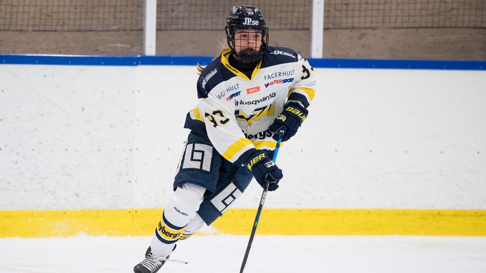 Mira Jungåker har blivit utsedd till ”årets rookie” i SDHL. Foto: Emma Wallskog/Bildbyrån