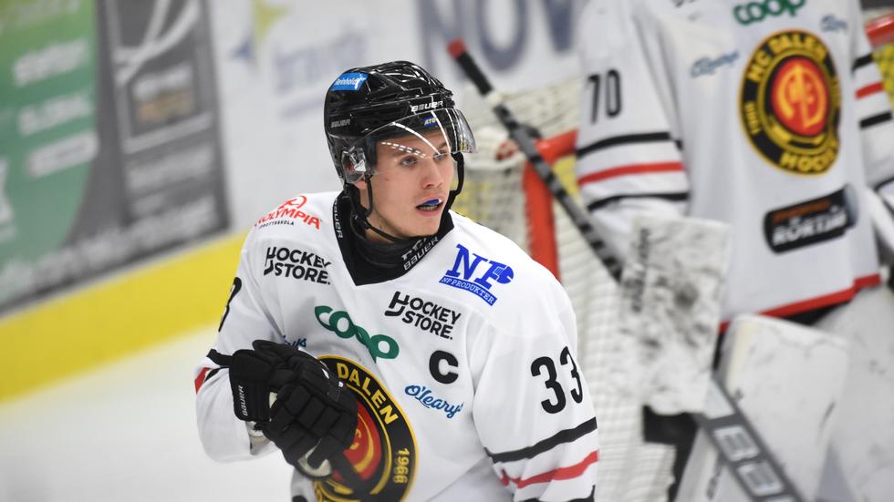Andreas Röykås Marthinsen, lagkapten i HC Dalen, var samlad i besvikelsen efter förlusten mot Mariestad.