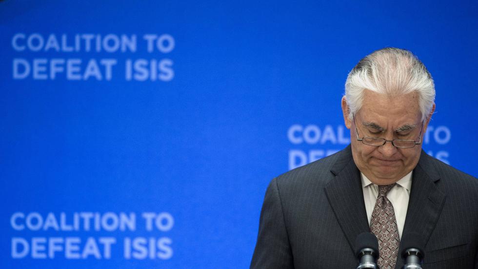 USA:s utrikesminister Rex Tillerson är beslutsam i kampen mot IS.