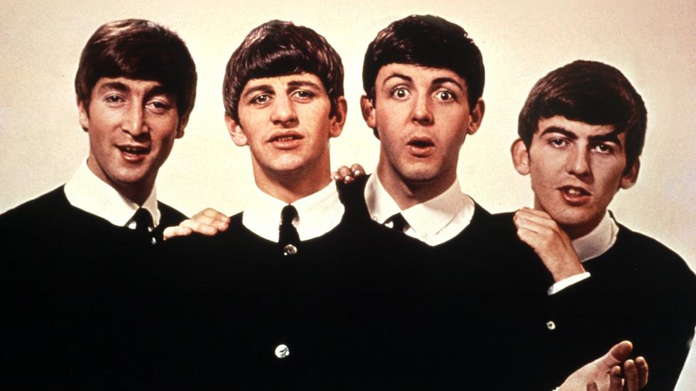 The Beatles i den tidiga 60-talslooken: John Lennon, Ringo Starr, Paul McCartney och George Harrison.
Bild: Scanpix