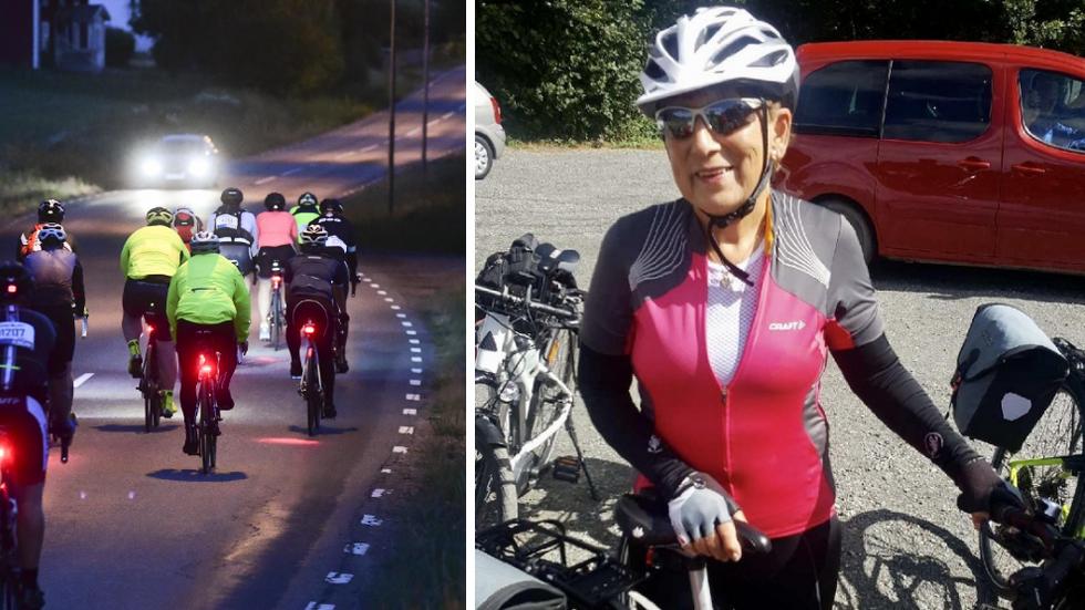 Monica Johansson från Jönköping kommer i september att cykla Vättern runt för 30:e gången. Foto privat.