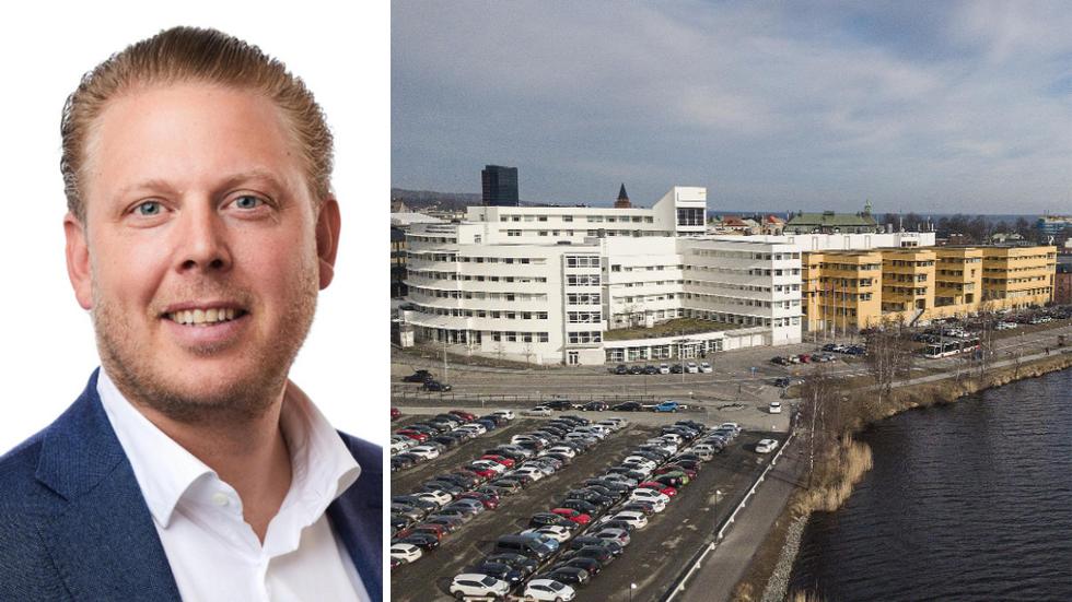 Adam Gustafsson är ekonomidirektör i och en del av rektorns kansli på Jönköping University (JU)