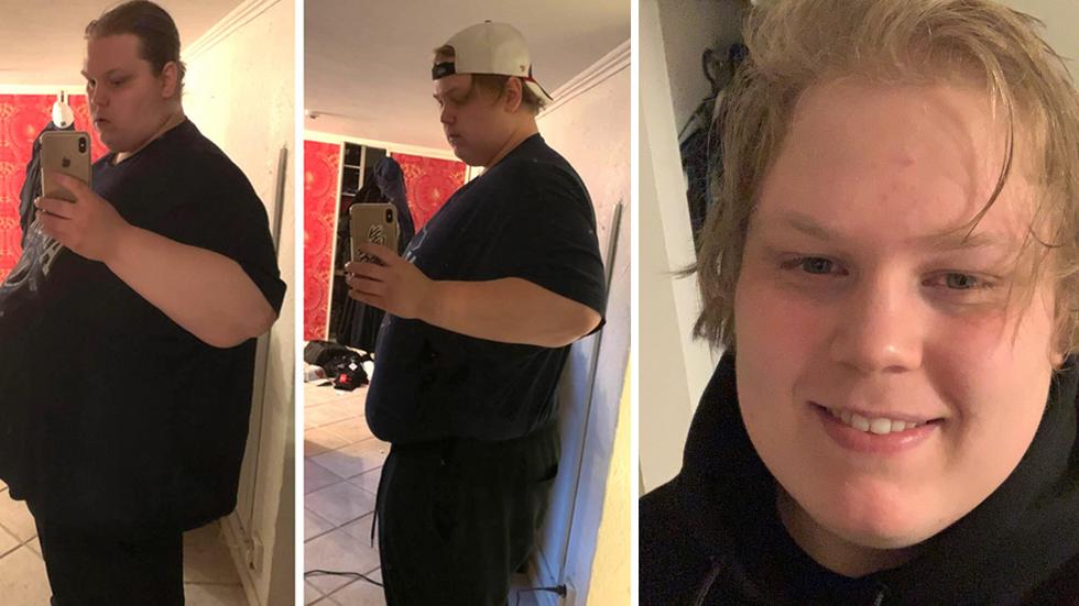25-årige Johan Borgklint från Jönköping har gått ner 55 kilo på åtta månader. FOTO: Privat