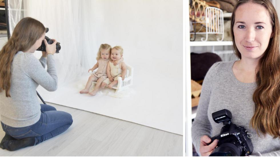 Jönköpingsbon Elin Stahre  har gått vidare till finalen, i kategorierna baby, barn och gravid, i årets SM i fotografering.  (Bild till höger: Elin Stahre)