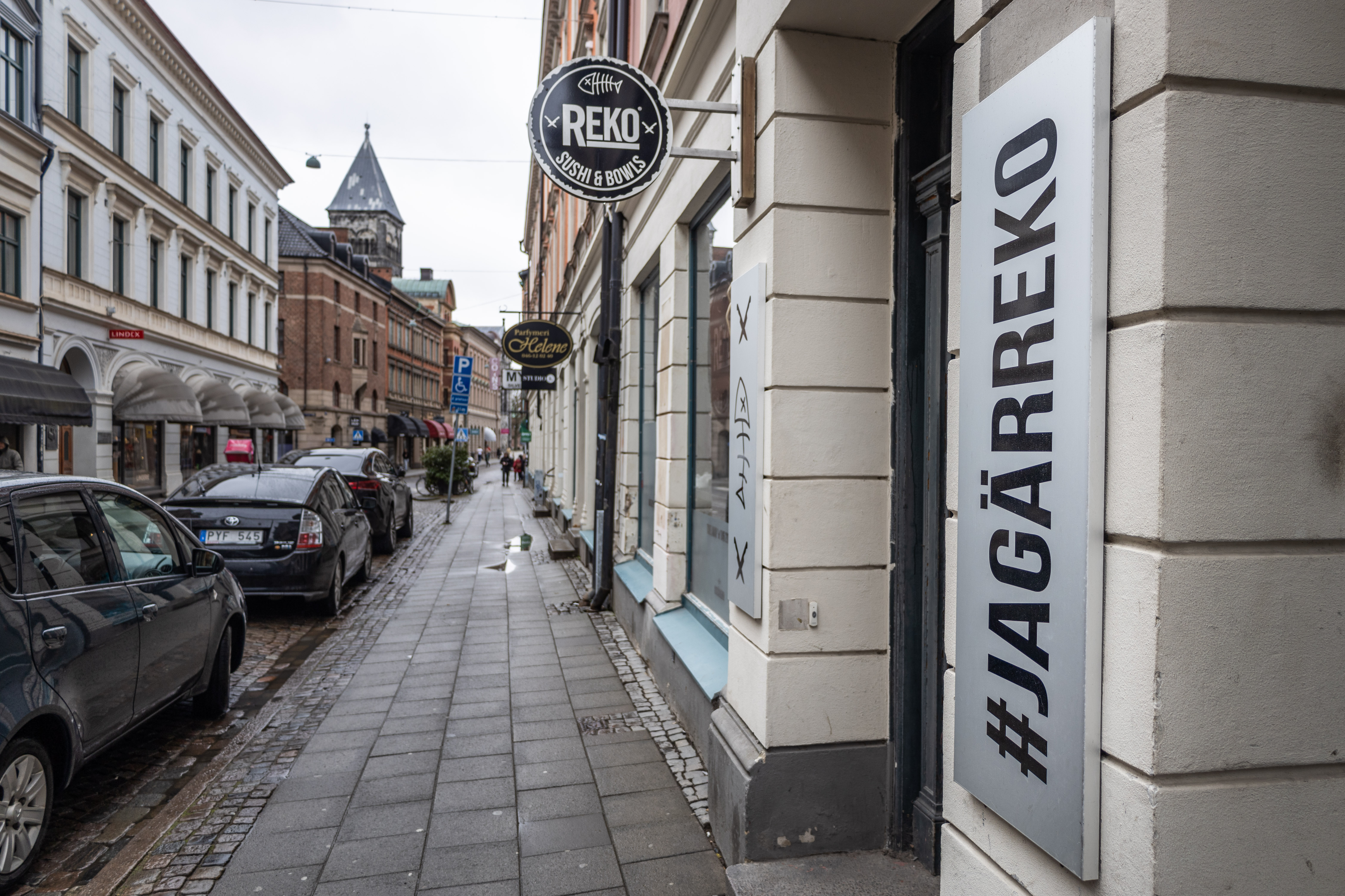 Sushirestaurangen Reko ligger på Klostergatan i centrala Lund. 