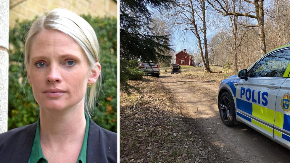 Kammaråklagare Jessica Andersson bekräftar nu för första gången att den misstänkte mördaren greps i Nässjö efter en trafikolycka där han kört den mördade Eksjöbons bil rakt genom Sörängsrondellen.