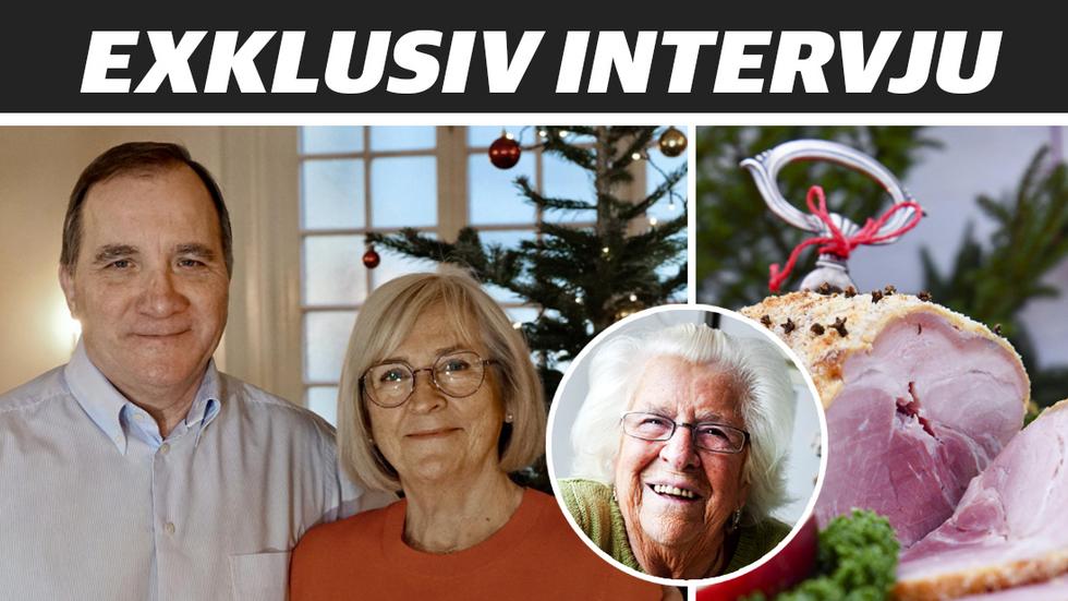 Stefan Löfven och Ulla Löfven firar jul på tu man hand. 