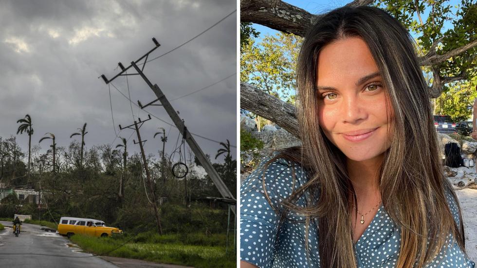 Filippa Miller från Jönköping befinner sig i Miami och inväntar orkanen Ian, ovädret som under onsdagen orsakade stor förödelse på Kuba.Bild:AP Photo/Ramon Espinosa/ privat.