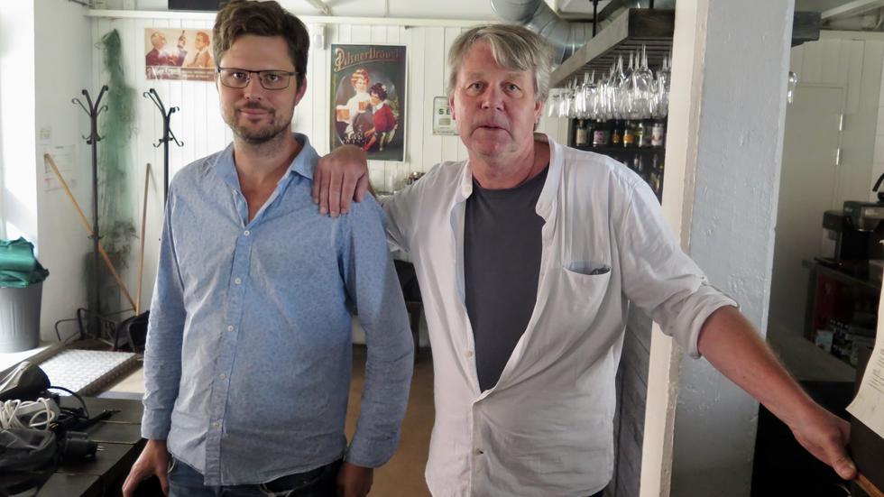 Viktor Haglund (till vänster) och hans pappa Hasse är två av restaurang Pescadores delägare.