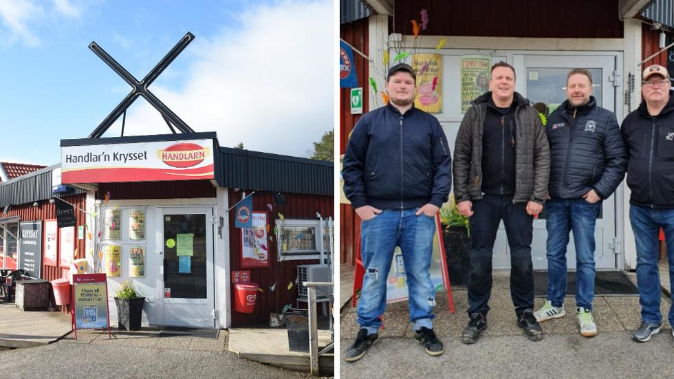 Nya ägarkvartetten ser ljust på framtiden för Krysset i Ölmstad: ”Det finns stor potential i både butiken och bygden”. Foto: Privat.