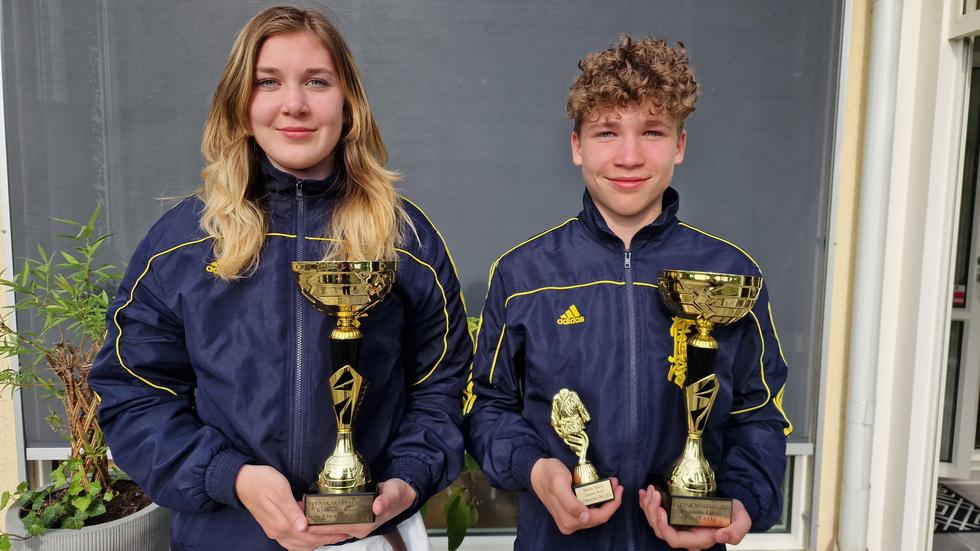 Michelle och Alexander Karlquist  vann varsitt SM-guld.