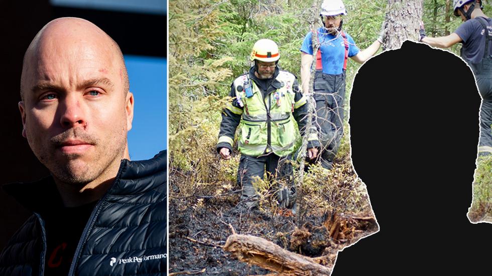 En man i 30-årsåldern har åtalats misstänkt för att ligga bakom två skogsbränder i Mullsjö förra året. FOTO: Axel Boberg och Linus Andersson.