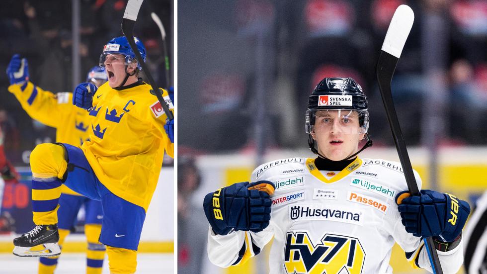 Emil Andrae, med ett färskt tvåårskontrakt med HV71 har även junior-VM att se fram emot i augusti.