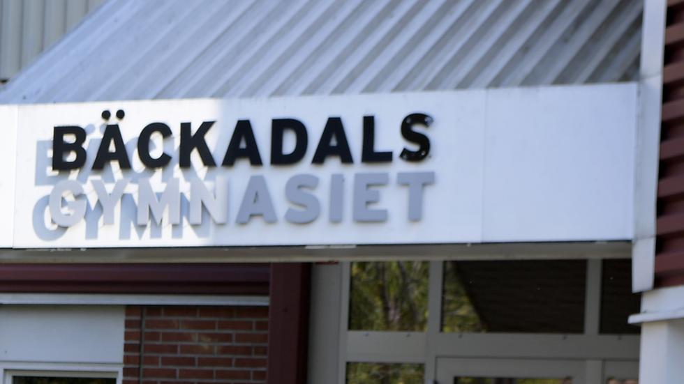Två rektorer på Bäckadalsgymnasiet är avstängda under en utredning. Arkivbild