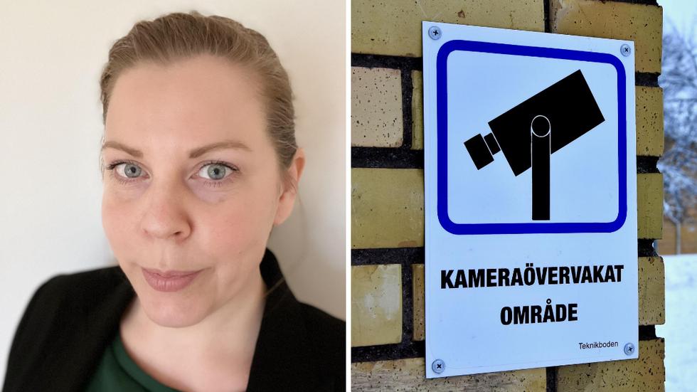 Sarah Lindholm är fastighetschef i Mullsjö kommun. Kommunen har ansökt om att få sätta upp fler övervakningskameror.