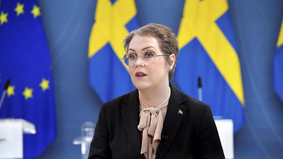 Socialministern Lena Hallengren (S) 