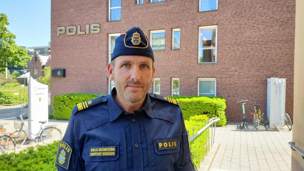 Niklas Brännström, gruppchef för bedrägeribrott i Jönköping. FOTO: Mattias Altgärde