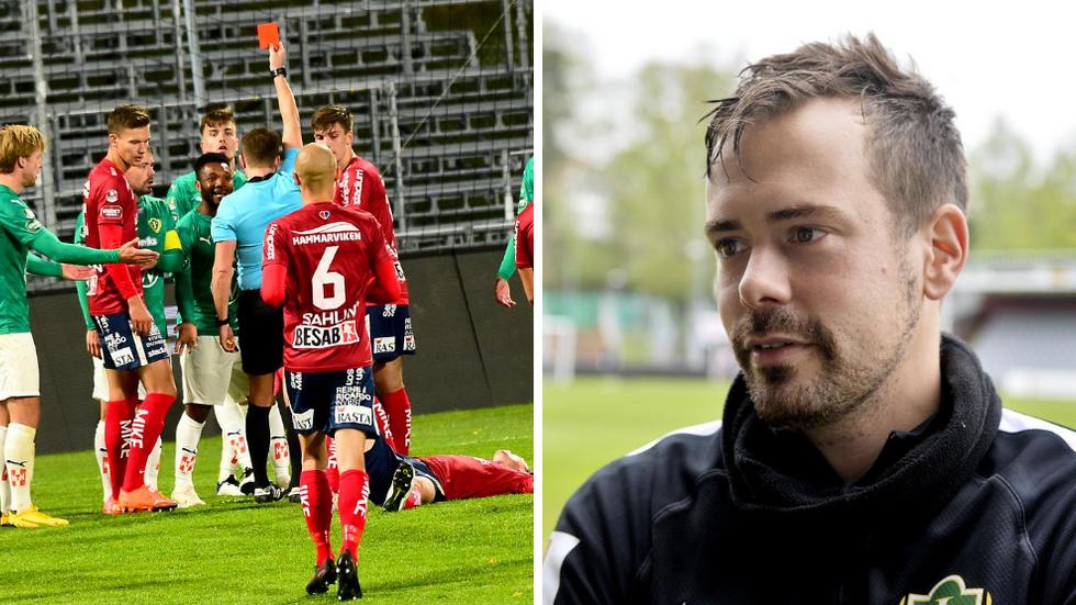 ”Vi är fotbollsspelare och fokuserar på det”, säger J-Södras Fredric Fendrich efter segern mot Örgryte.