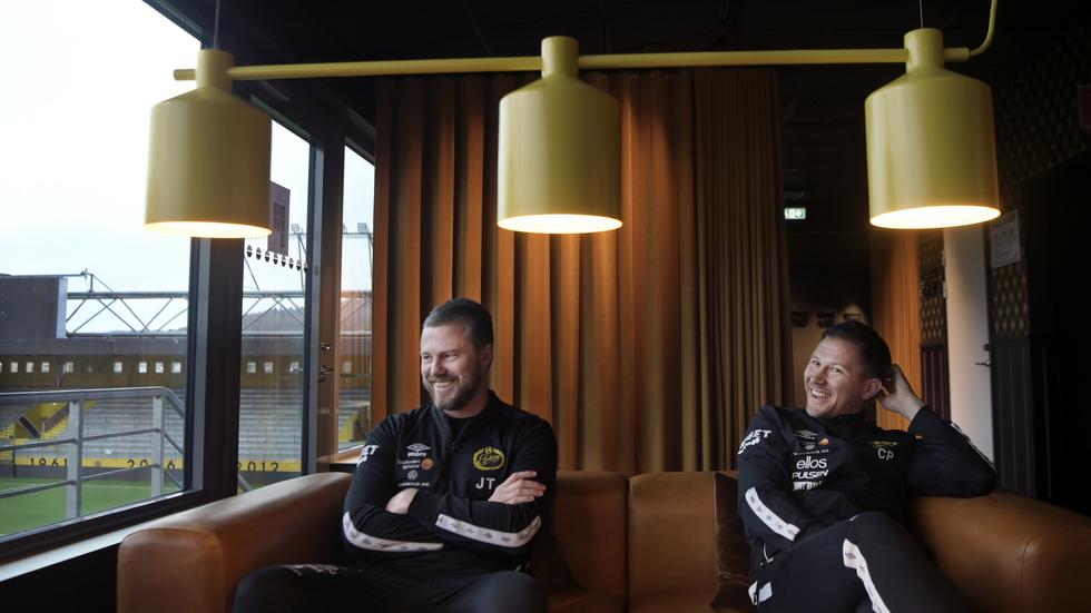 Jimmy Thelin och Christer Persson jobbar nu återigen tillsammans. Nu slåss de om att vinna SM-guld med IF Elsborg. 