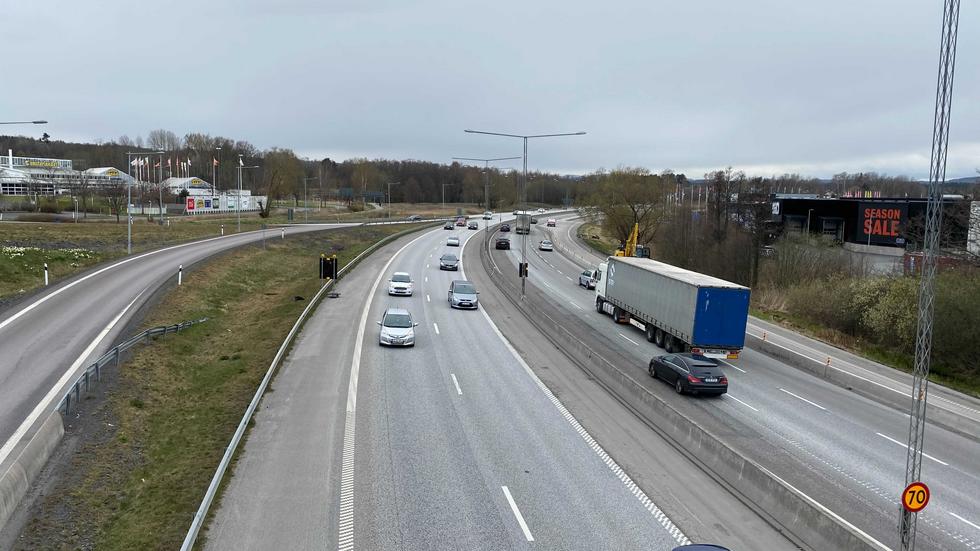 E4:an kommer stängas av i södergående riktning mellan A6 och Solåsen.